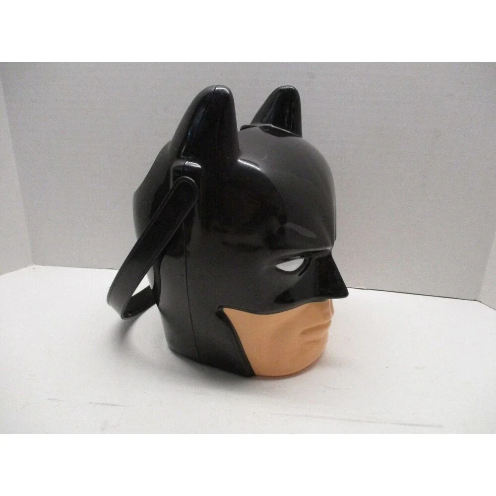 Vintage DC Comics Batman Plastic Popcorn Halloween Candy Bucket/Pail